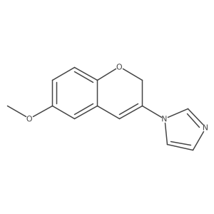 1-(6-Methoxy-2H-1-benzopyran-3-yl)-1H-imidazole结构式