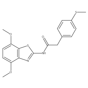 N-(4,7-dimethoxybenzo[d]thiazol-2-yl)-2-(4-(methylthio)phenyl)acetamide Structure