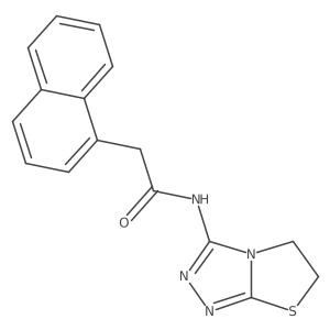 N-(5,6-dihydrothiazolo[2,3-c][1,2,4]triazol-3-yl)-2-(naphthalen-1-yl)acetamide结构式