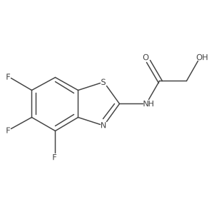 2-Hydroxy-N-(4,5,6-trifluoro-1,3-benzothiazol-2-YL)acetamide结构式