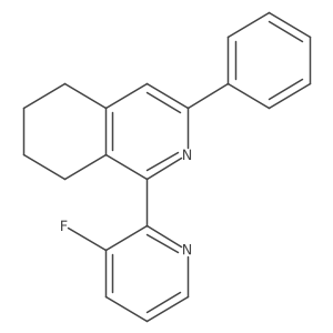 Isoquinoline,1-(3-fluoro-2-pyridinyl)-5,6,7,8-tetrahydro-3-phenyl-结构式
