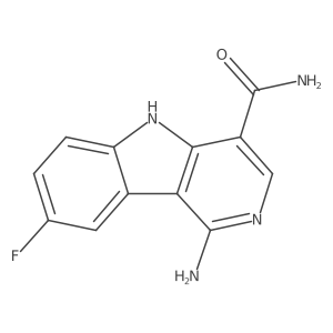1-amino-8-fluoro-5H-pyrido[4,3-b]indole-4-carboxamide Structure