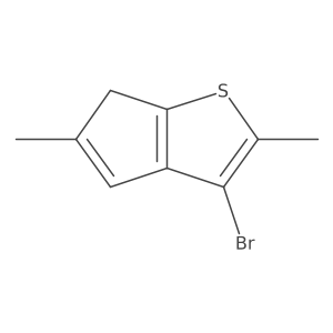 3-bromo-2,5-dimethyl-6H-cyclopenta[b]thiophene结构式