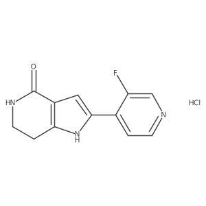 2-(3-Fluoropyridin-4-yl)-6,7-dihydro-1H-pyrrolo[3,2-c]pyridin-4(5H)-onehydrochloride Structure