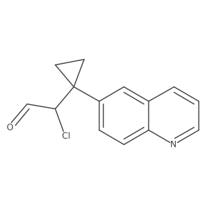 Chloro(1-quinolin-6-ylcyclopropyl)acetaldehyde结构式