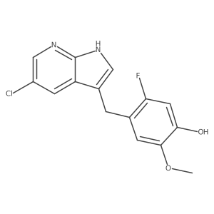 4-(5-chloro-1H-pyrrolo[2,3-b]pyridin-3-ylmethyl)-5-fluoro-2-methoxy-phenol Structure