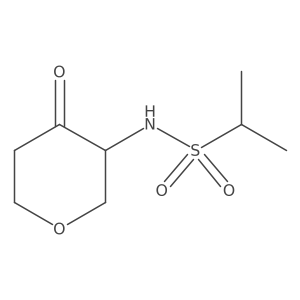 N-(4-oxotetrahydro-2H-pyran-3-yl)propane-2-sulfonamide结构式