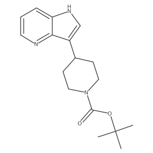 tert-butyl 4-{1H-pyrrolo[3,2-b]pyridin-3-yl}piperidine-1-carboxylate结构式