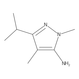 1,4-dimethyl-3-(propan-2-yl)-1H-pyrazol-5-amine Structure