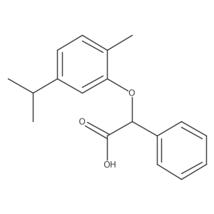 2-[2-Methyl-5-(propan-2-yl)phenoxy]-2-phenylacetic acid结构式