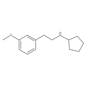 N-[2-(3-methoxyphenyl)ethyl]cyclopentanamine结构式