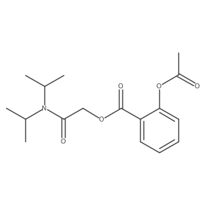2-(Diisopropylamino)-2-oxoethyl 2-acetoxybenzoate Structure