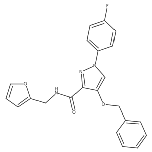 4-(benzyloxy)-1-(4-fluorophenyl)-N-(furan-2-ylmethyl)-1H-pyrazole-3-carboxamide Structure