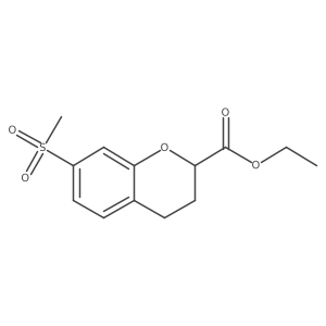 Ethyl 7-(methylsulfonyl)chromane-2-carboxylate Structure