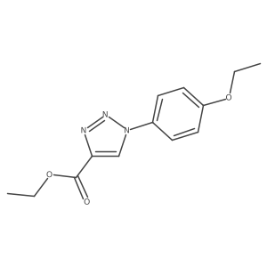 ethyl 1-(4-ethoxyphenyl)-1H-1,2,3-triazole-4-carboxylate结构式