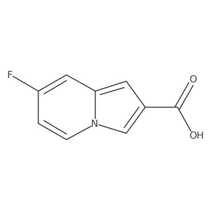 7-Fluoro-2-indolizinecarboxylic acid Structure