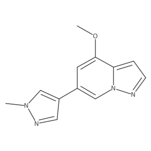 4-methoxy-6-(1-methyl-1H-pyrazol-4-yl)pyrazolo[1,5-a]pyridine Structure