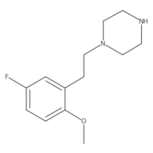 1-[2-(5-Fluoro-2-methoxyphenyl)ethyl]piperazine结构式