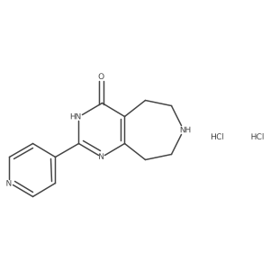 2-(Pyridin-4-yl)-6,7,8,9-tetrahydro-5H-pyrimido[4,5-d]azepin-4-ol dihydrochloride Structure