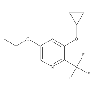 3-Cyclopropoxy-5-isopropoxy-2-(trifluoromethyl)pyridine Structure
