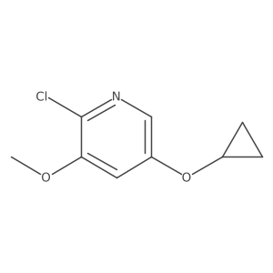 2-Chloro-5-cyclopropoxy-3-methoxypyridine结构式