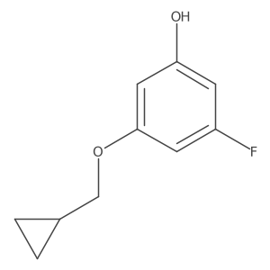 3-(Cyclopropylmethoxy)-5-fluorophenol Structure