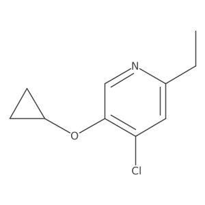 4-Chloro-5-cyclopropoxy-2-ethylpyridine Structure