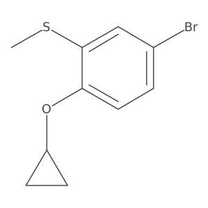 (5-Bromo-2-cyclopropoxyphenyl)(methyl)sulfane结构式