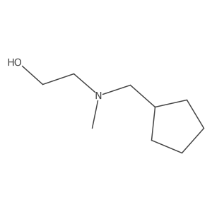 2-[(Cyclopentylmethyl)(methyl)amino]ethan-1-OL结构式