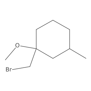 1-(Bromomethyl)-1-methoxy-3-methylcyclohexane Structure