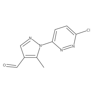 1-(6-Chloropyridazin-3-yl)-5-methyl-1H-pyrazole-4-carbaldehyde Structure
