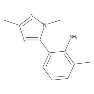 2-(1,3-Dimethyl-1h-1,2,4-triazol-5-yl)-6-methylaniline结构式