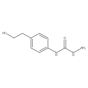 3-Amino-1-[4-(2-hydroxyethyl)phenyl]urea Structure