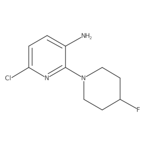 3-Pyridinamine, 6-chloro-2-(4-fluoro-1-piperidinyl)- Structure