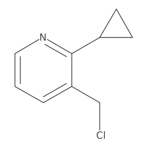 3-(Chloromethyl)-2-cyclopropylpyridine结构式
