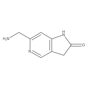 6-(Aminomethyl)-1,3-dihydro-2H-pyrrolo[3,2-C]pyridin-2-one结构式