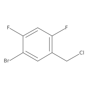 1-Bromo-5-(chloromethyl)-2,4-difluorobenzene Structure