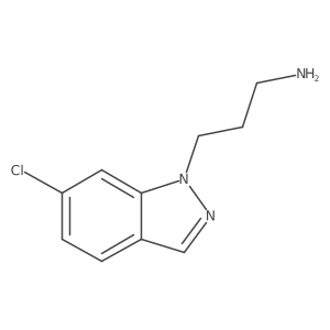 3-(6-Chloroindazol-1-yl)propan-1-amine结构式