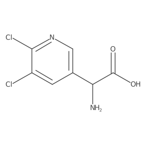 2-Amino-2-(5,6-dichloropyridin-3-yl)acetic acid Structure
