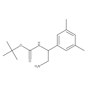 tert-butyl N-[2-amino-1-(3,5-dimethylphenyl)ethyl]carbamate Structure