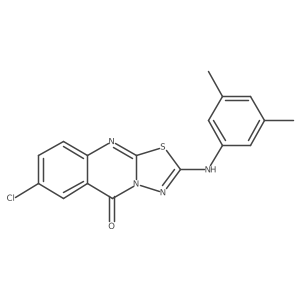 7-chloro-2-[(3,5-dimethylphenyl)amino]-5H-[1,3,4]thiadiazolo[2,3-b]quinazolin-5-one Structure