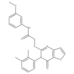 2-{[3-(2,3-dimethylphenyl)-4-oxo-3,4-dihydrothieno[3,2-d]pyrimidin-2-yl]sulfanyl}-N-(3-methoxyphenyl)acetamide Structure