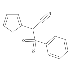 2-(Benzenesulfonyl)-2-(thiophen-2-yl)acetonitrile结构式