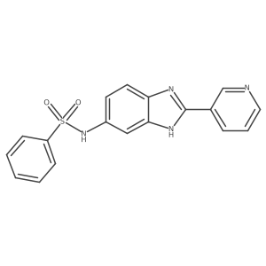 N-[2-(pyridin-3-yl)-1H-benzimidazol-5-yl]benzenesulfonamide结构式