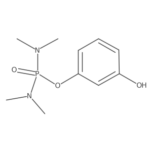 Phosphorodiamidic acid, tetramethyl-, 3-hydroxyphenyl ester Structure