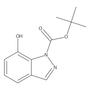 tert-Butyl 7-hydroxy-1H-indazole-1-carboxylate结构式