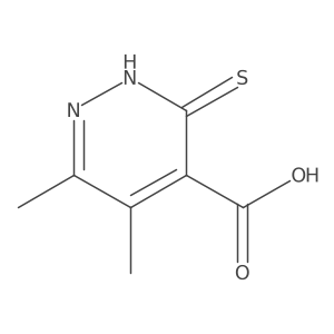5,6-Dimethyl-3-sulfanylpyridazine-4-carboxylic acid Structure