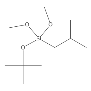 (1,1-Dimethylethoxy)dimethoxy(2-methylpropyl)silane Structure