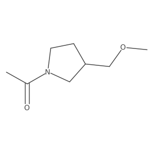 1-[3-(Methoxymethyl)-1-pyrrolidinyl]ethanone Structure