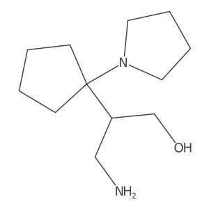 3-Amino-2-(1-pyrrolidin-1-yl-cyclopentyl)-propan-1-ol Structure